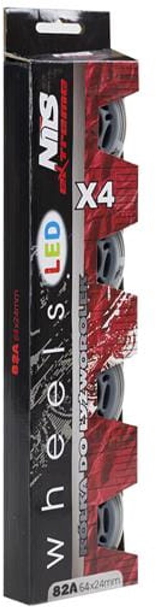 nils extreme led 3 serie skate k ka 82a twardo bia e 64x24 mm