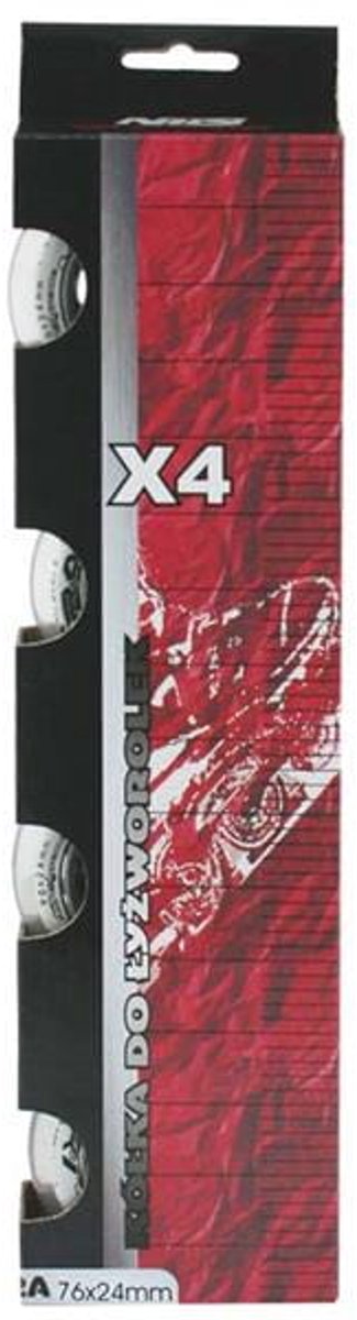 nils extreme pu skating wielen 76x24mm 82a transparant