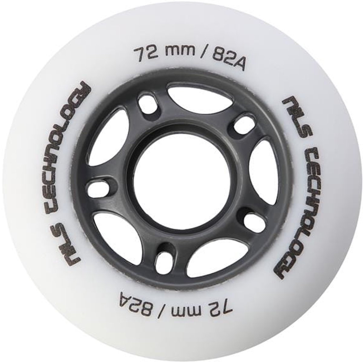 Nils Extreme - PU Skating Wielen - 82A - 72x24 mm - Wit Mat Skateonderdeel kopen online