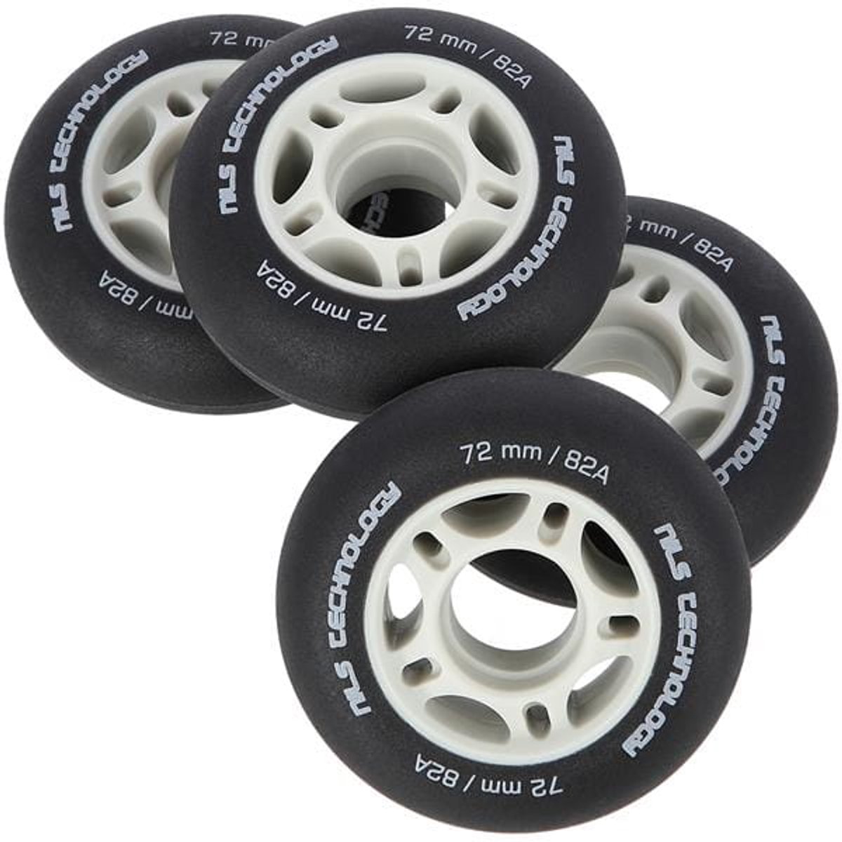 Nils Extreme - PU Wielen - 72x24 mm - 82A - Zwart Mat Skateonderdeel kopen online