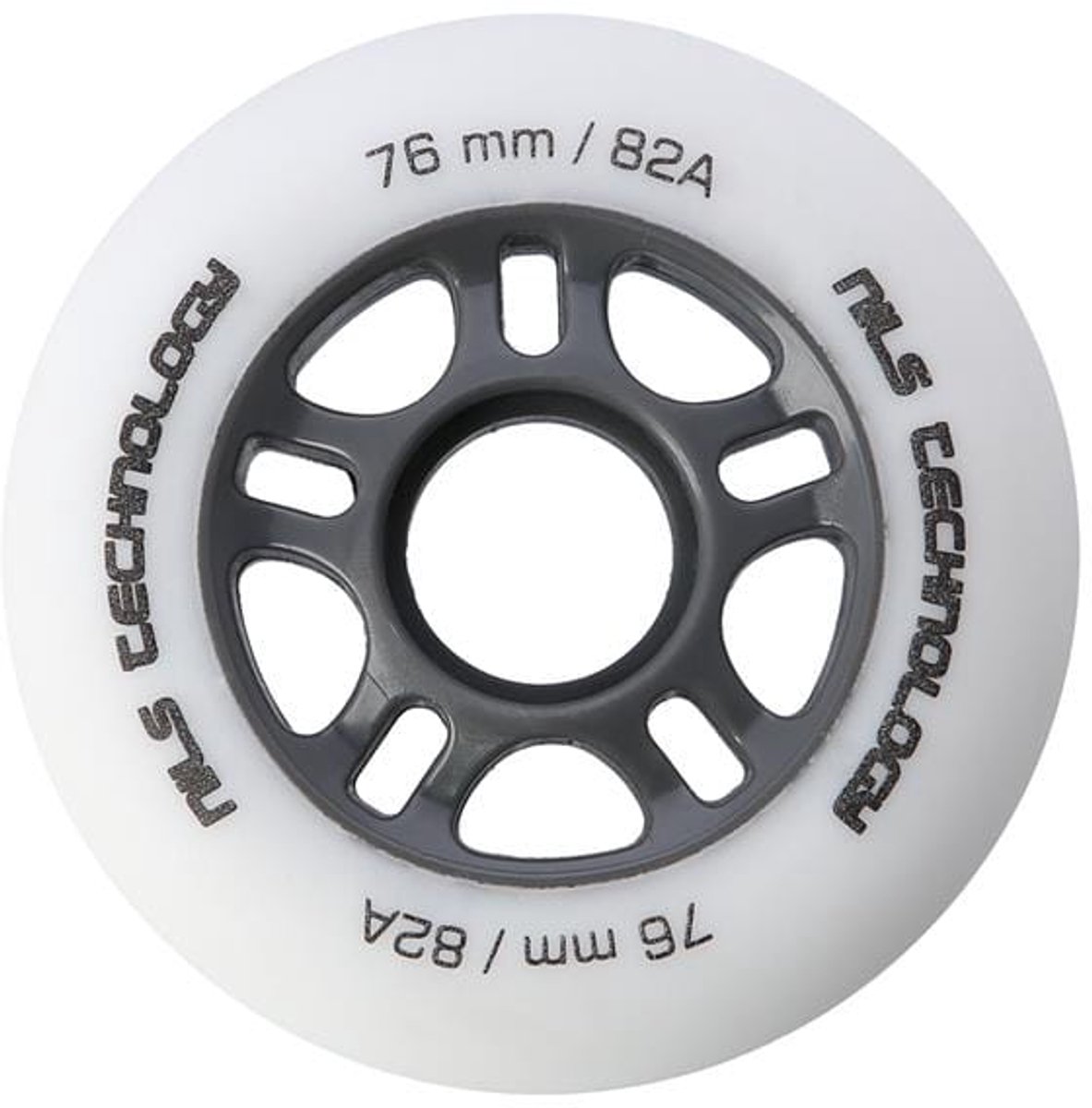 nils extreme wielen 76x24mm hardheid 82a wit mat
