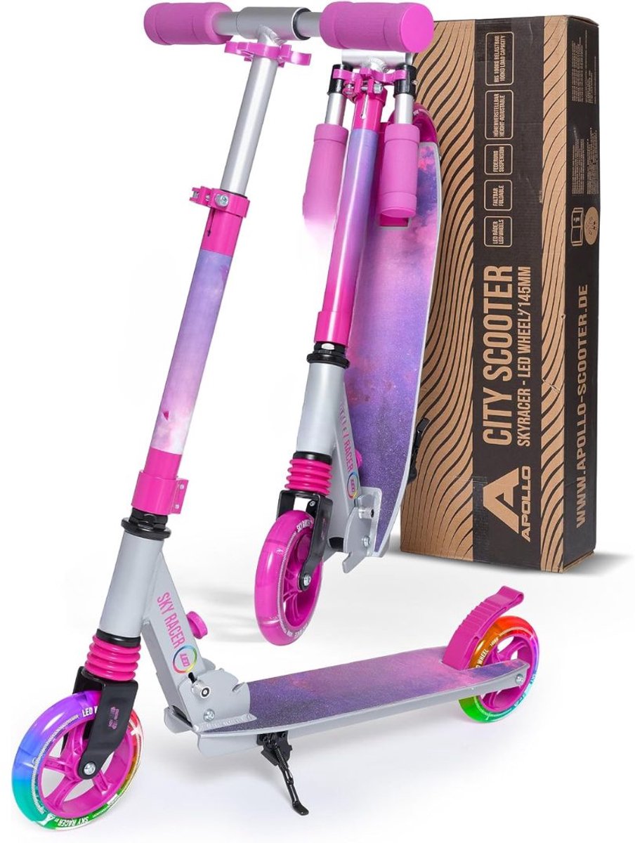 NIVA® Elektrische Step - In hoogte Verstelbaar - Elektrische Steps voor Jongens - Sterrenlicht - 71cm x 24cm x 14cm Step kopen online