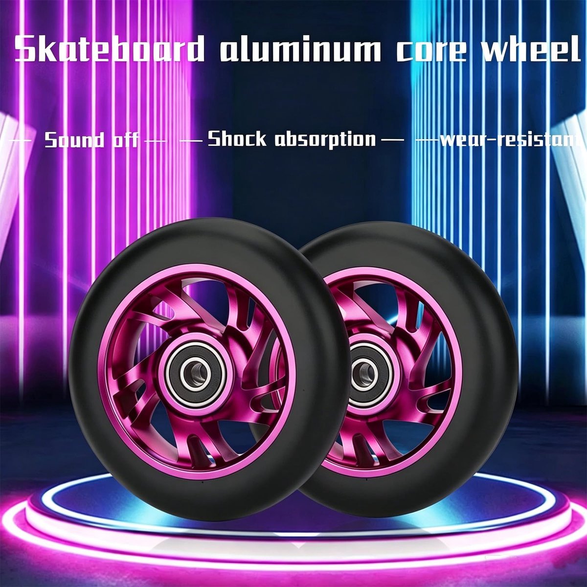 Omgoods - Stunt Scooterwielen 100 mm met ABEC-9 lagers - 2 stuks Step kopen online