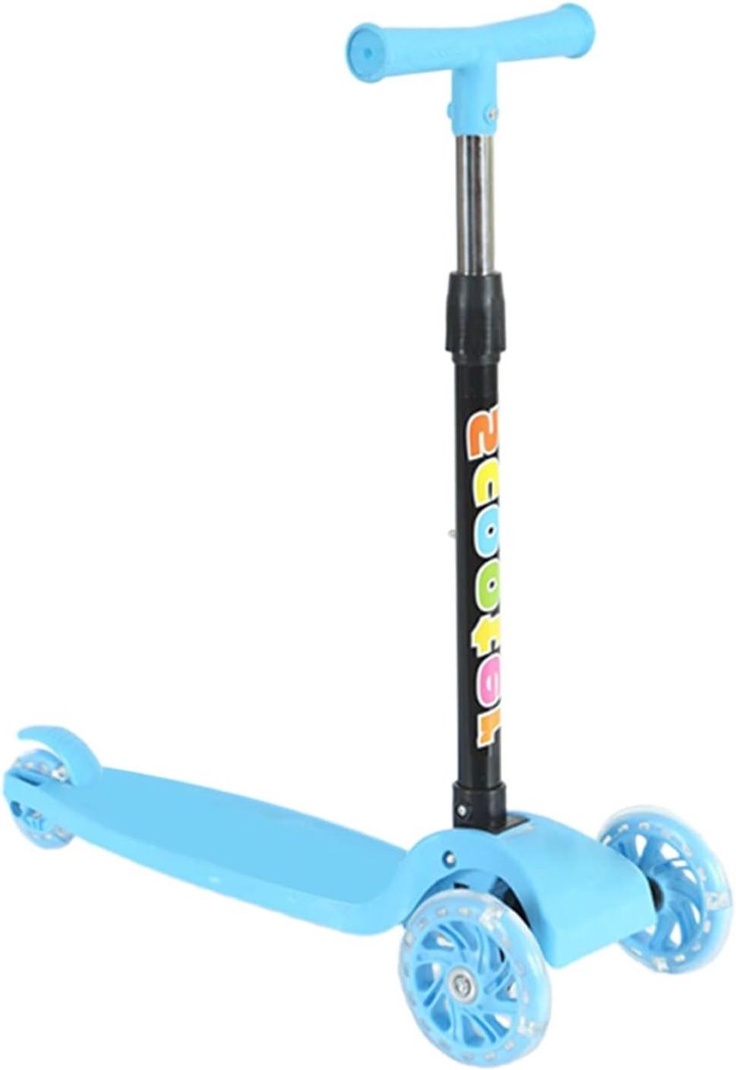 Opvouwbare driewieler - Kinderstep - Buiten spelen - LED verlichting - 57 cm lang - Blauw Driewieler kopen online