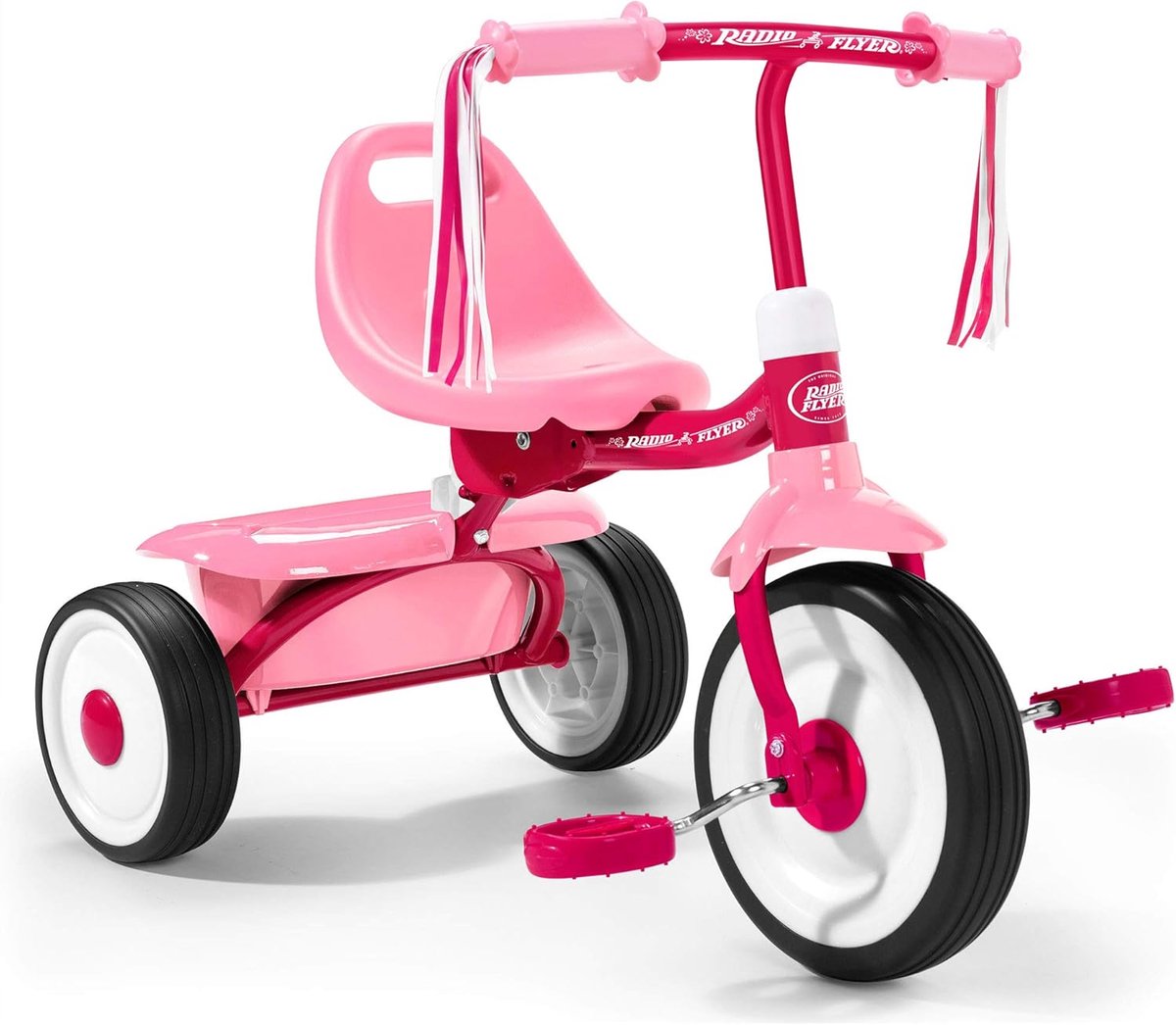 Opvouwbare Driewieler - Kindertrike - Buiten spelen - Compact opvouwbaar - 39 x 37.5 x 54 cm - Roze Driewieler kopen online