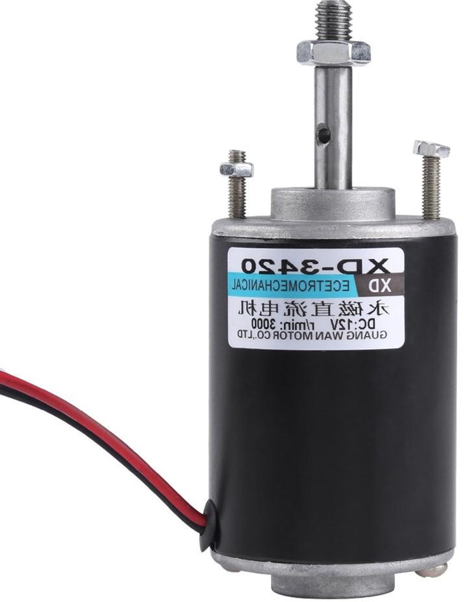 Permanente Magneetmotor - DC Motor Transmissie - Doe-het-zelf Generator - Hoog Toerental Laag Geluid - 12 Volt 3500 RPM - Koper Loopmotor kopen online