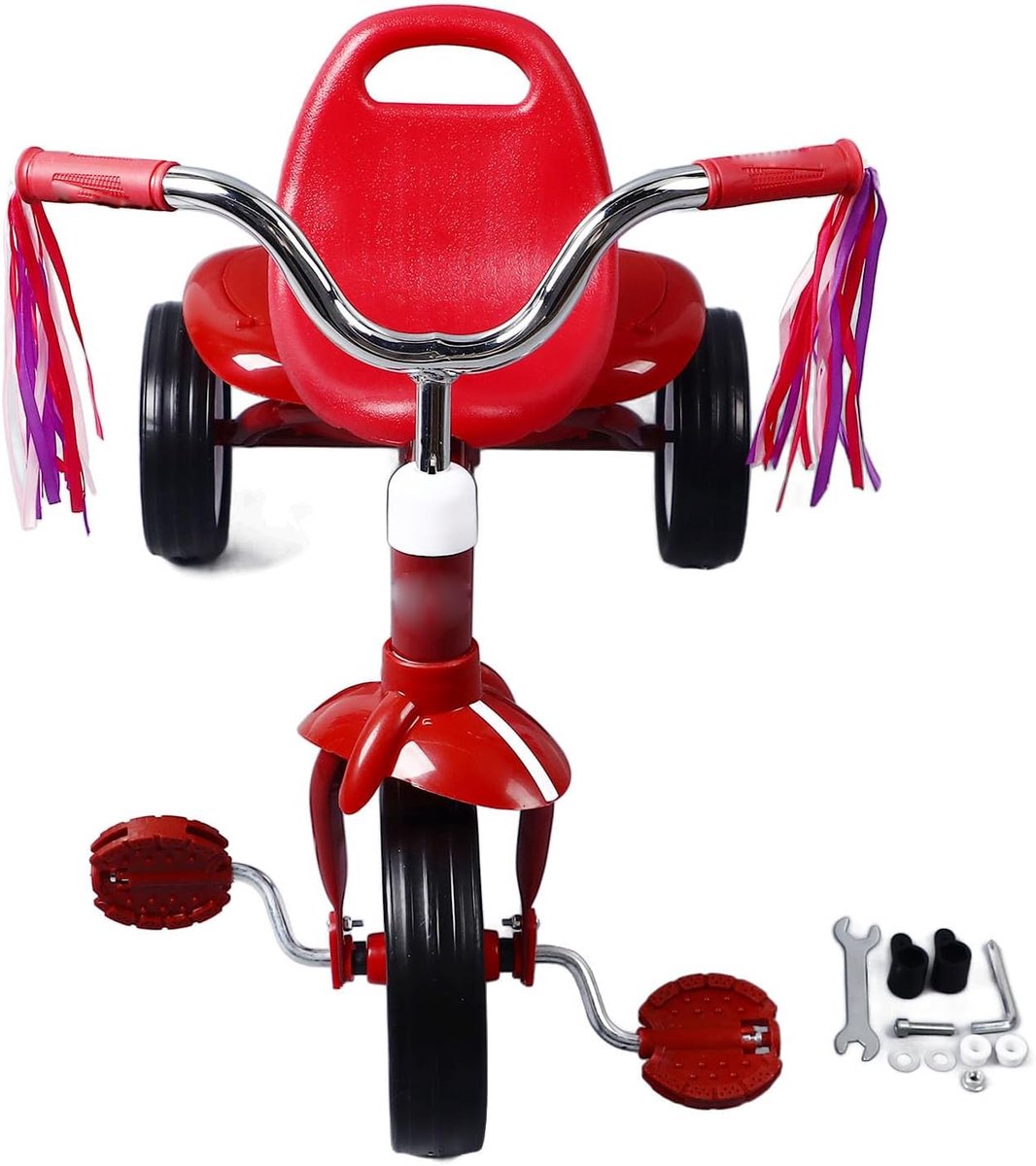 peuter driewieler kinderfiets buiten spelen opvouwbaar ontwerp 46 x 32 x 23 cm rood