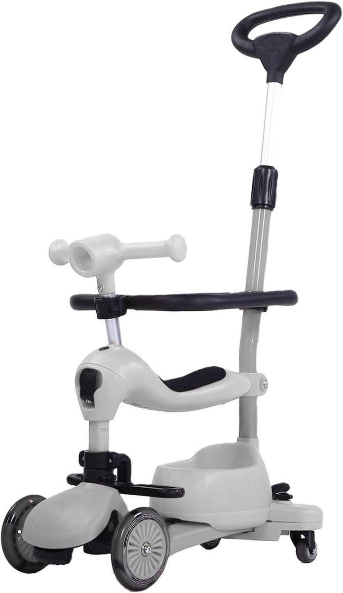 Peuter Driewieler - Loopfiets Kinderen - Buiten Spelen - 3-in-1 Ontwerp - 58 x 34 x 19.5 cm - Grijs Driewieler kopen online