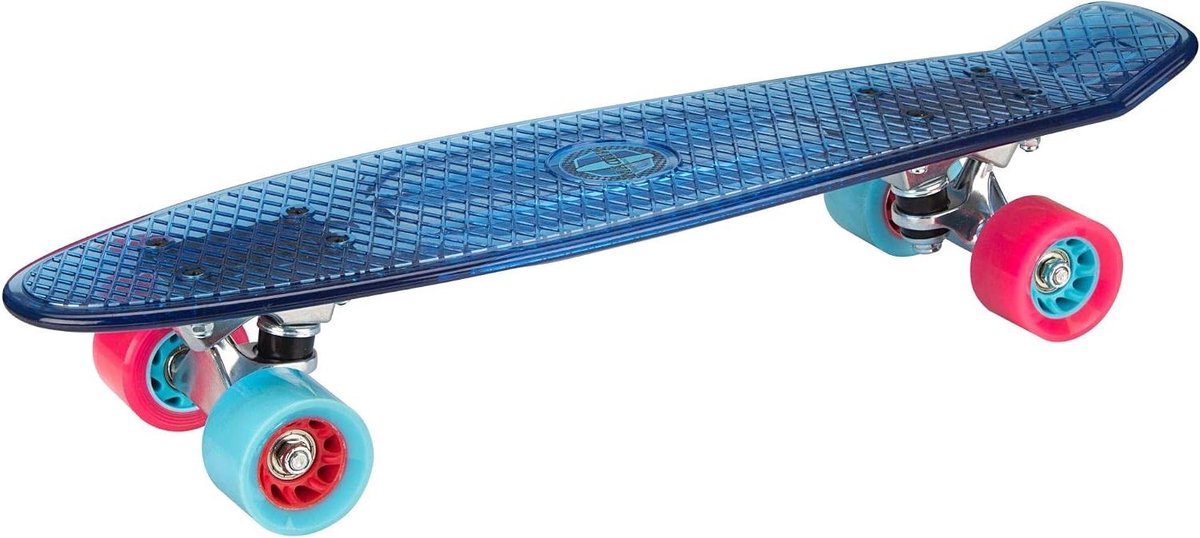 Plastic Skateboard - Mini Cruiser Board - Stad Verkennen - Transparant PP Dek - 57 x 15 cm Skateonderdeel kopen online