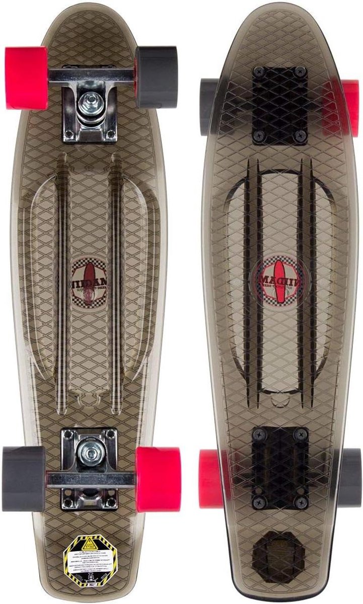 plastic skateboard skateboard deck buiten sporten transparant plastic plank 57 cm x 15 cm