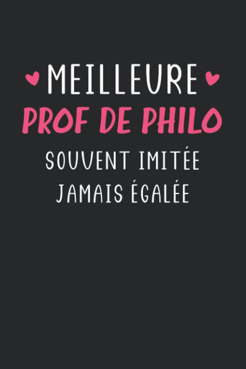 Prof de philo souvent imitée jamais égalée: Carnet de notes prof de philo humour - 110 pages lignées - cadeau original professeur de philosophie drôle copine Loopfiets kopen online