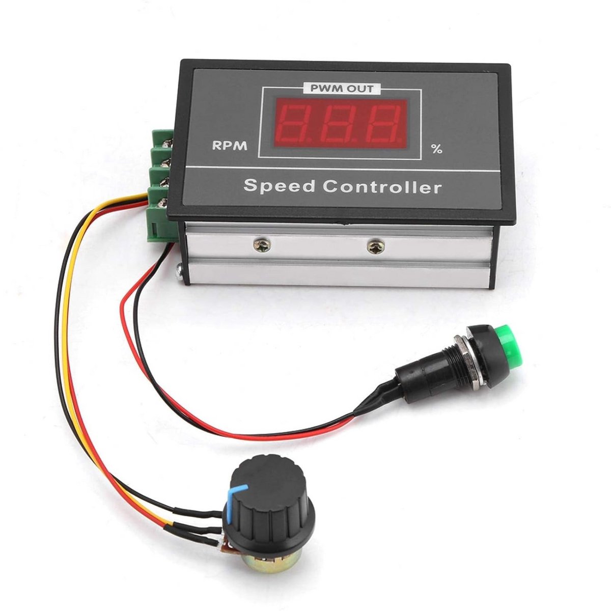 pwm dc motor snelheidsregelaar 6 60v 30a met start stop schakelaar en digitaal display