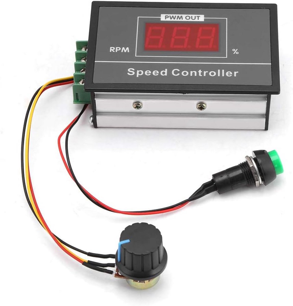 pwm dc motortoerentalregelaar met start stop schakelaar 6 60v 30a