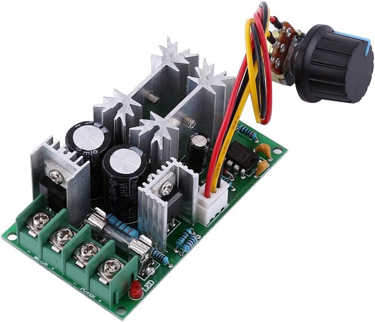 pwm snelheidsregelaar gelijkstroommotor dc 10 60v 20a toerentalregelaar voor motoren