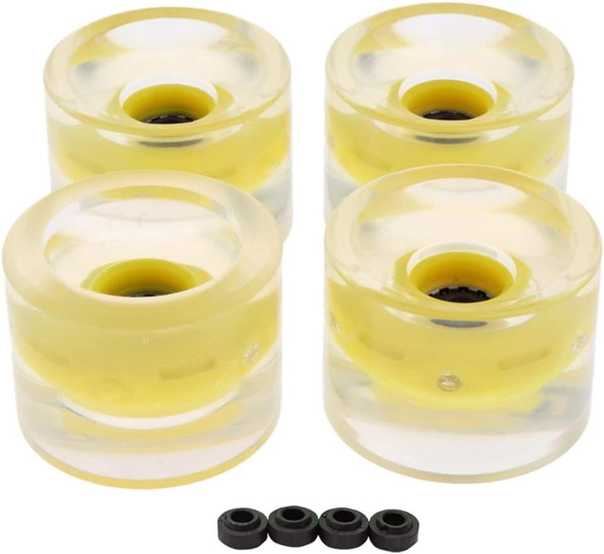 Reserve wielen - Skate wielen - Recreatief skateboarden - Zacht en comfortabel - 4 stuks 60mm - Kleurrijk Skateonderdeel kopen online