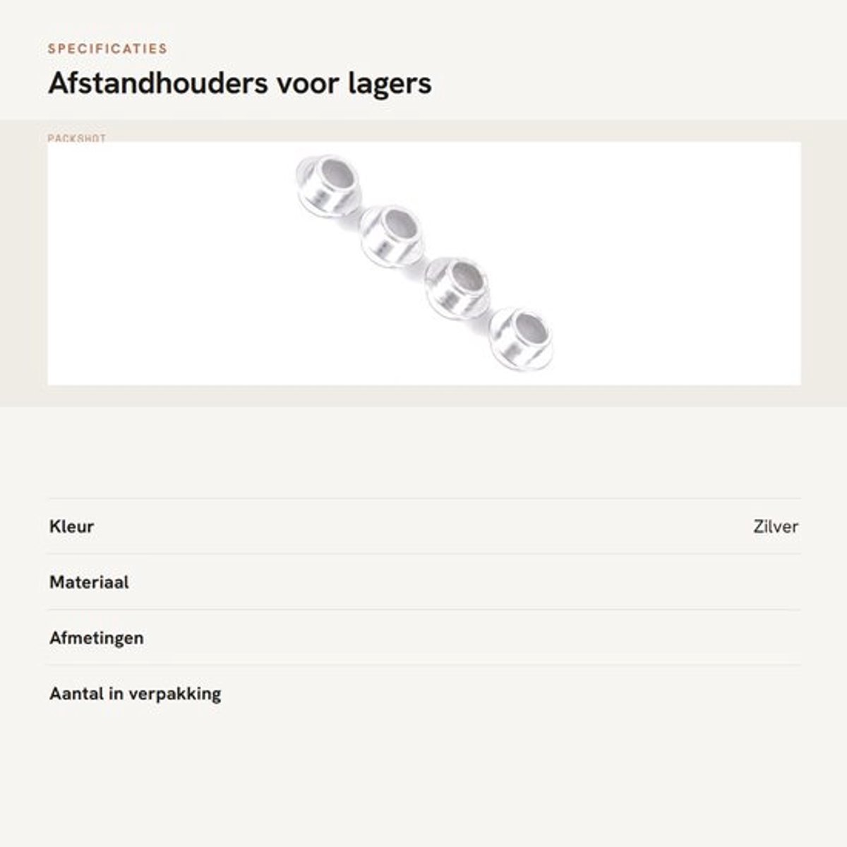 roestvrij stalen glijders dailygoods afstandhouders 15 stuks
