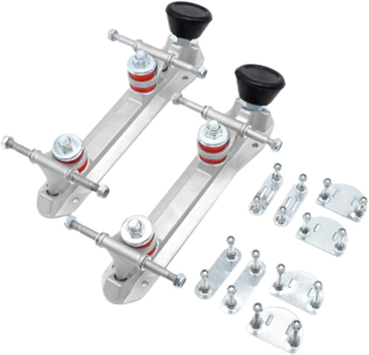 rolschaats onderstel skate base comfortabel rijden robuust aluminium 30x19x6 5 cm zwart rood