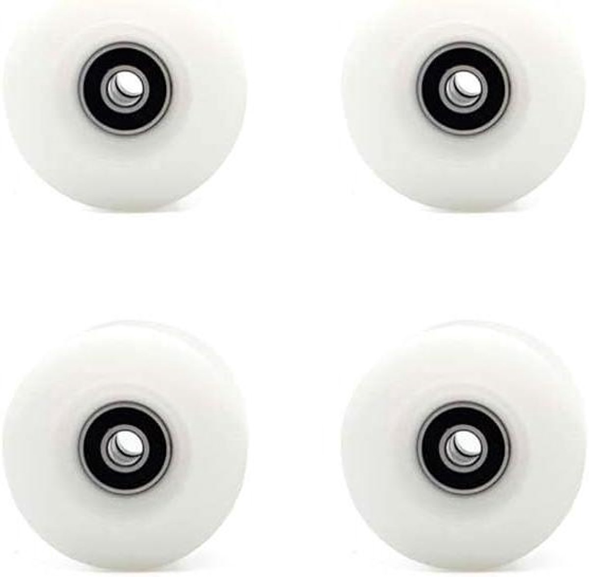 Rolschaats Wielen - Quad Wielen - Straat Schaatsen - 80A Hardheid Balans - 55x32mm - Wit Skateonderdeel kopen online