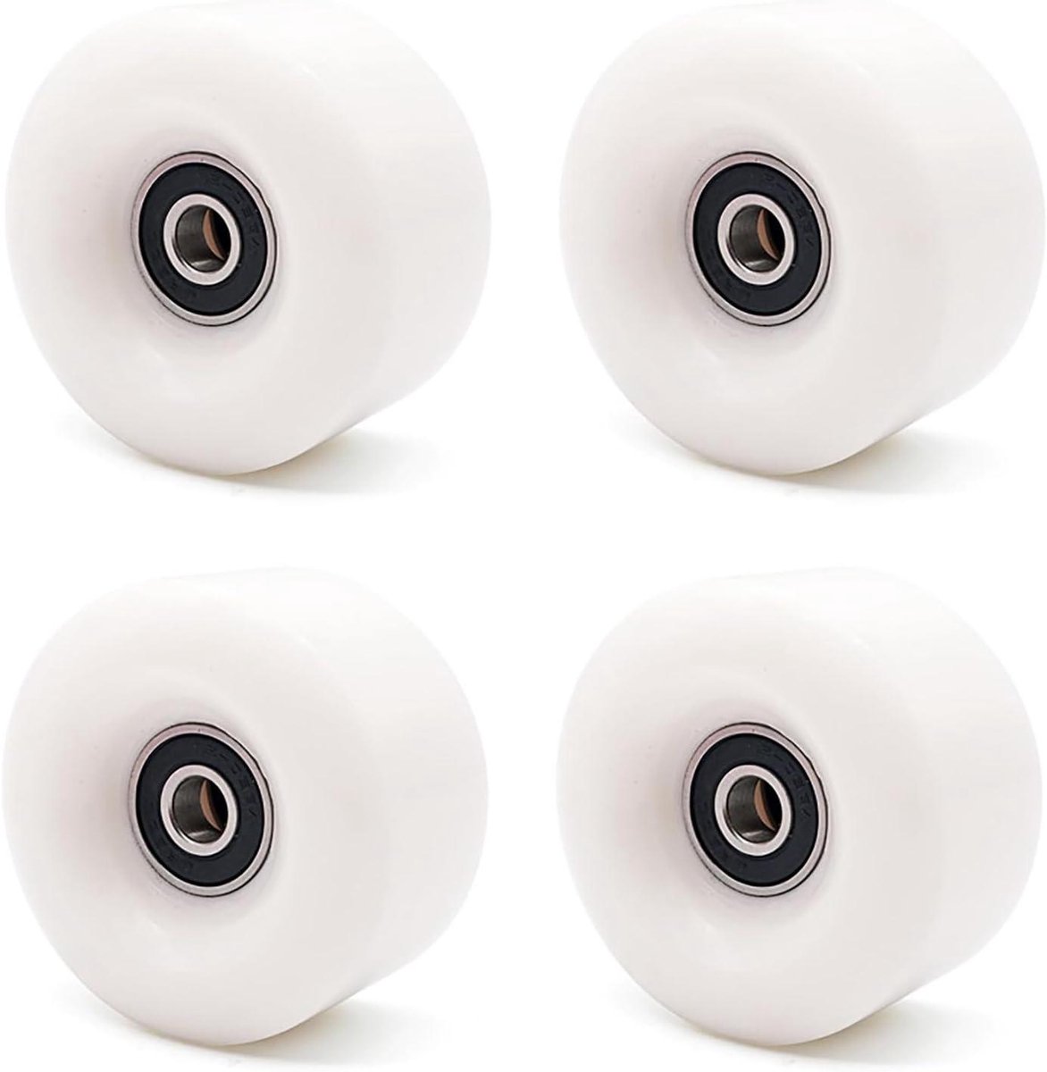 Rolschaats Wielen - Skate Onderdelen - Buiten Skaten - Slijtvast PU Materiaal - 58mm x 32mm 82A - Wit Skateonderdeel kopen online