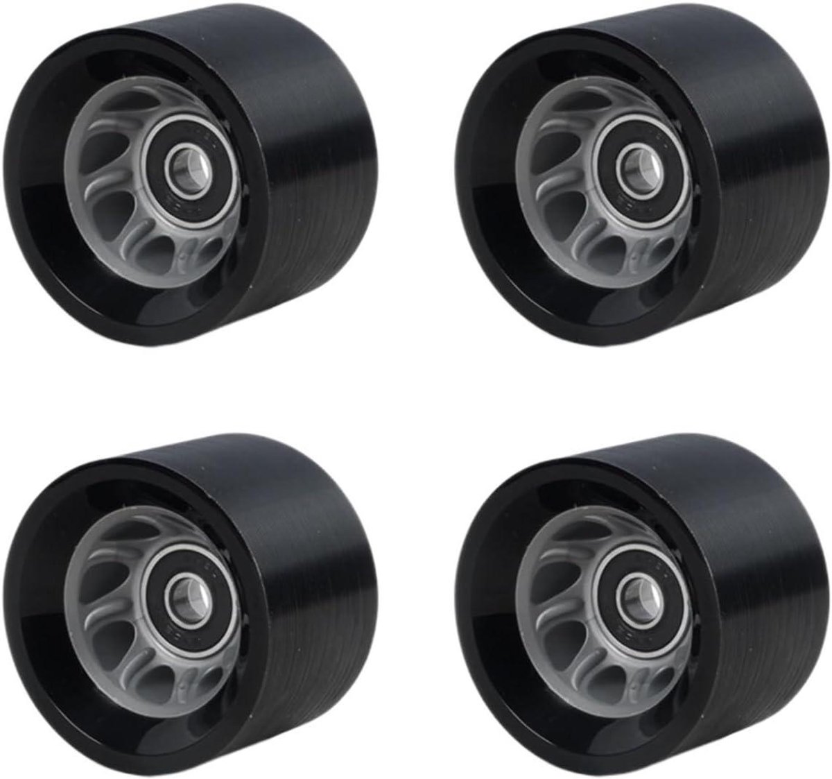 rolschaats wielen skate wielen buiten skaten gehard materiaal 58mm x 39mm zwart