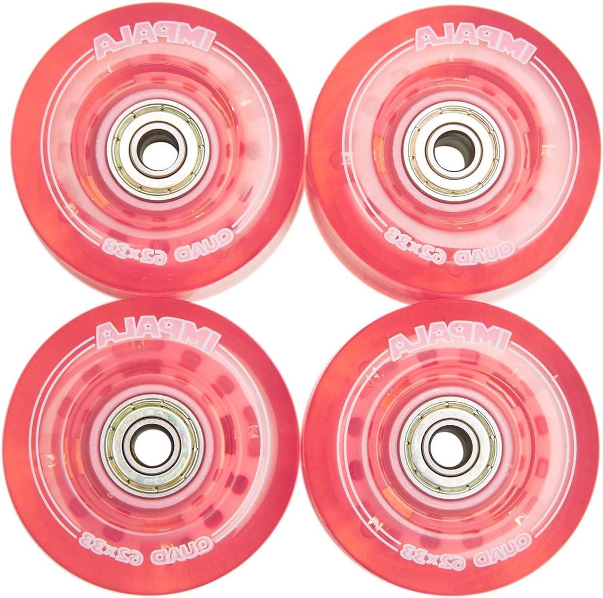 Rolschaats Wielen - Skeeleronderdelen - Vervangen en Upgraden - Hard Composiet Materiaal - 62 cm - Roze Skateonderdeel kopen online