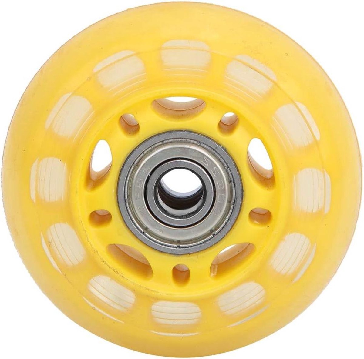 Rolschaats Wielen - Vervangende Wielen - Onderdelen Vervangen - Stil PU Materiaal - 64x24x8mm - Geel Skateonderdeel kopen online