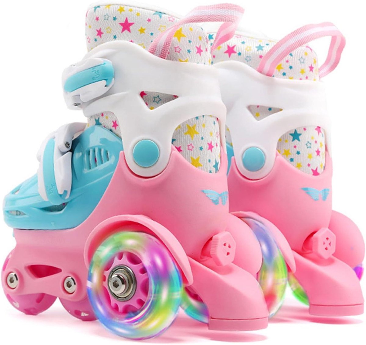 Rolschaatsen - 34 m PU | Hoge elastische rolschaatsen | Verstelbare skates | Kinderen Jongens Meisjes bieden veilige, duurzame, leuke ondersteuning voor schaatsen, sporten en bewegen Rolschaatsen kopen online