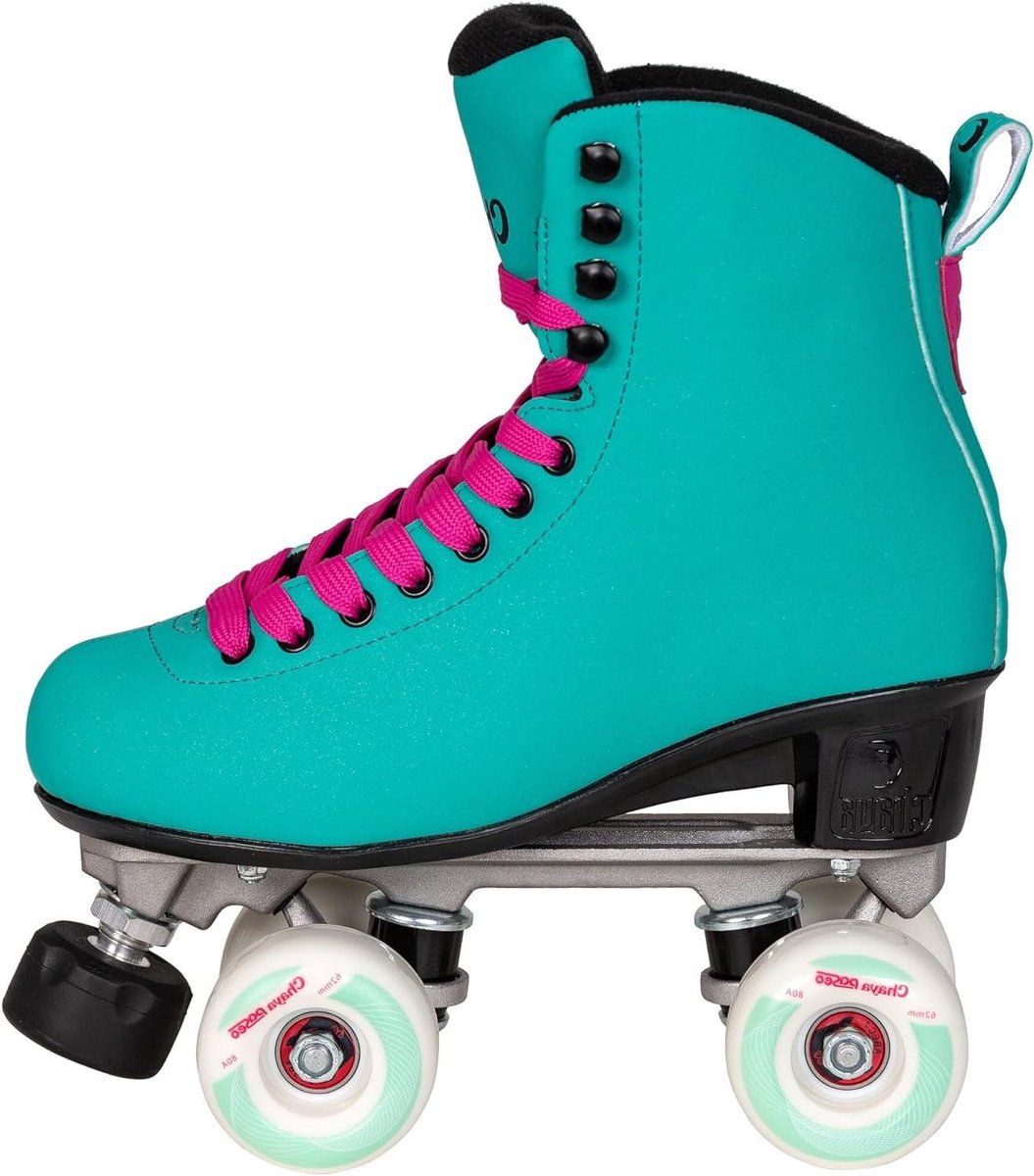 Rolschaatsen Deluxe - Quad skates - Buitenplezier - Verstelbare sluiting - 4 kg - Turquoise Rolschaatsen kopen online