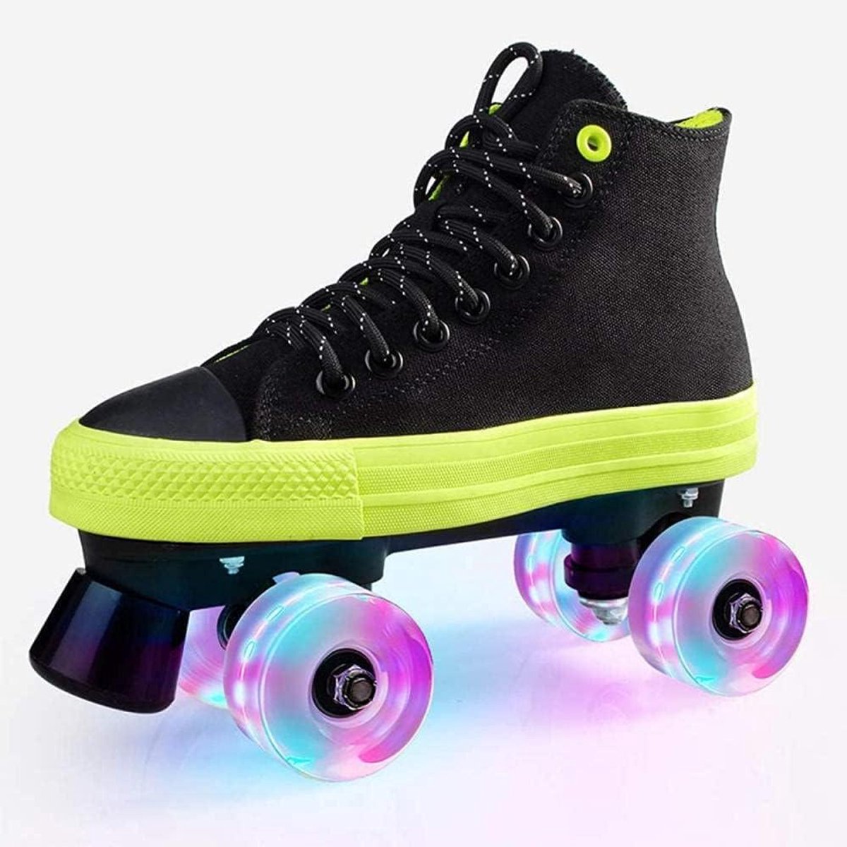 Rolschaatsen Kinderen - Quad skates - Buitenplezier - Klassiek dubbel rij ontwerp - Maat 41 - Flash Rolschaatsen kopen online