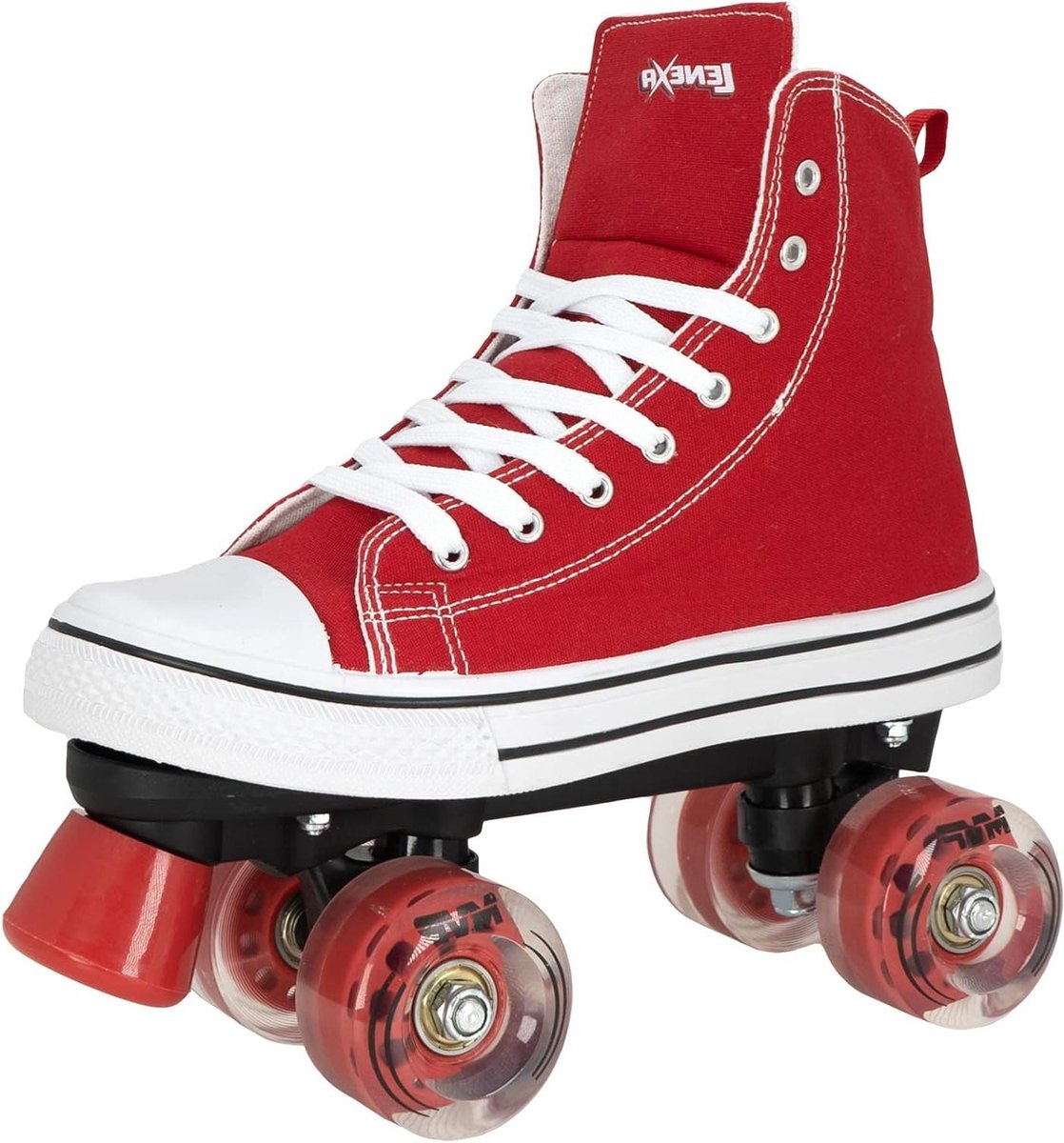 Rolschaatsen Kinderen Volwassenen - Outdoor Skates - Recreatief Skaten - High-Top Sneaker Stijl - 54 mm Wielen - Rood Rolschaatsen kopen online