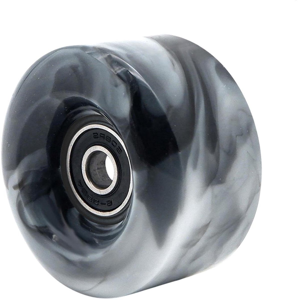 rolschaatswielen vervangende wielen soepel rijden pu schokabsorptie 58 mm x 32 mm gemengde kleuren