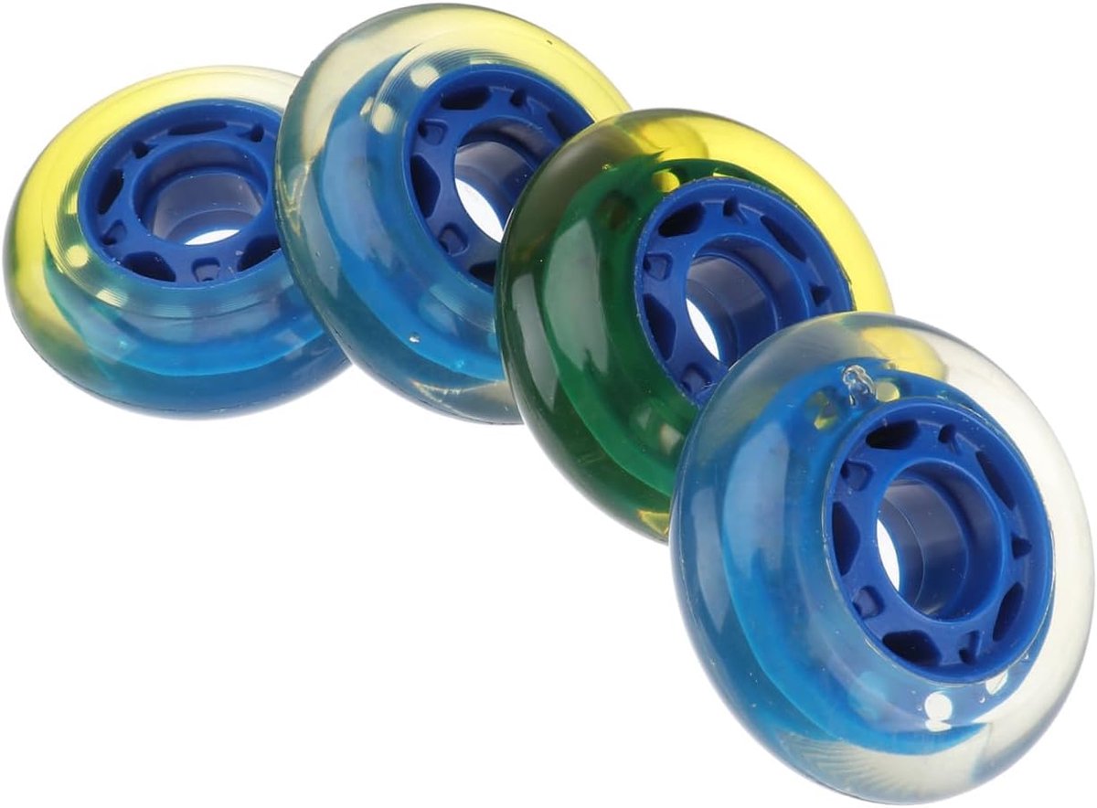 schaats wielen vervangende wielen snel skaten duurzaam pu materiaal 7x7cm blauw