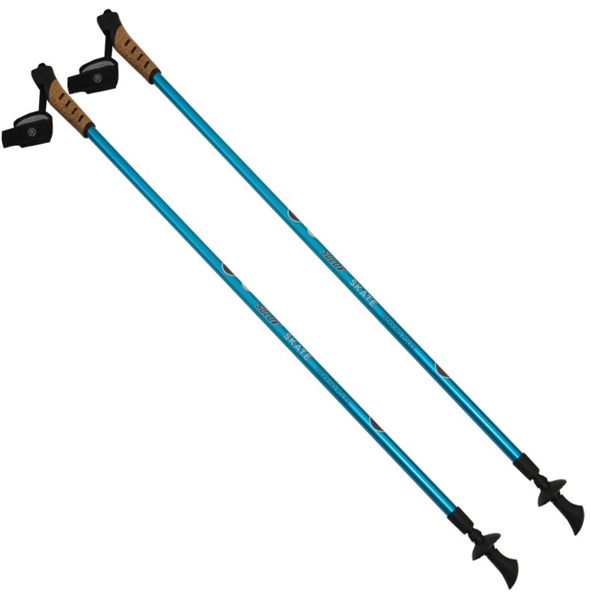 schaatsstokken sulov skate blauw uni