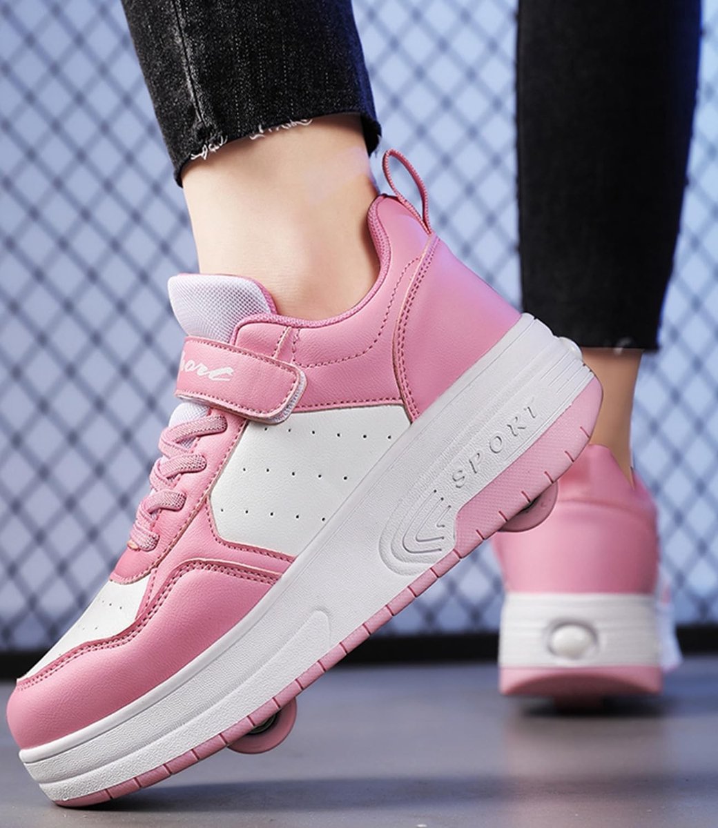 Schoenen met Wieltjes - Multicolor - Intrekbare Rolschaatsen - Outdoor Gym Sneakers - Voor Jongens en Meisjes Rolschaatsen kopen online
