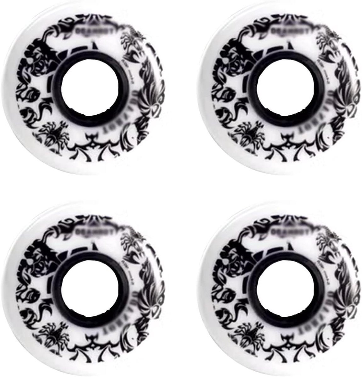 Schoenwielen Set - Vervangende Wieltjes - Snel Skaten - Duurzaam PU Materiaal - 4x 64mm 90A - Zwart Skateonderdeel kopen online
