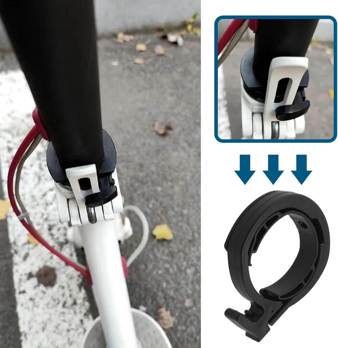Scooter Vouwbare Ring - ABS Zwart - Duurzaam en Sterk - Eenvoudig te Installeren - ShopVlot Buitenspeelvoertuigaccessoire kopen online
