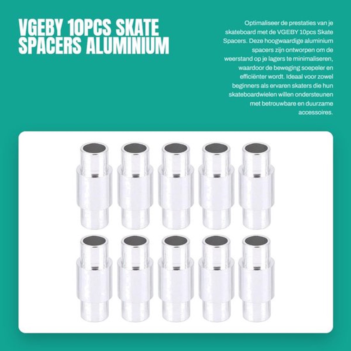 skate spacers 10pcs aluminium legering stepped design voor skateboard wielen vermindert weerstand verhoogt bewegingseffici ntie