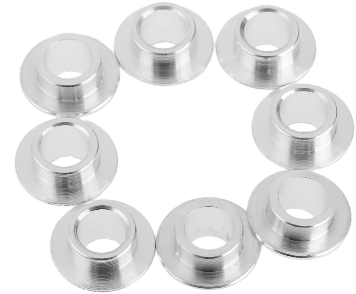 Skate Wiel Lagers - Onderdelen Set - Onderhoud Skates - Duurzaam Aluminium - 8mm As - Zilver Skateonderdeel kopen online