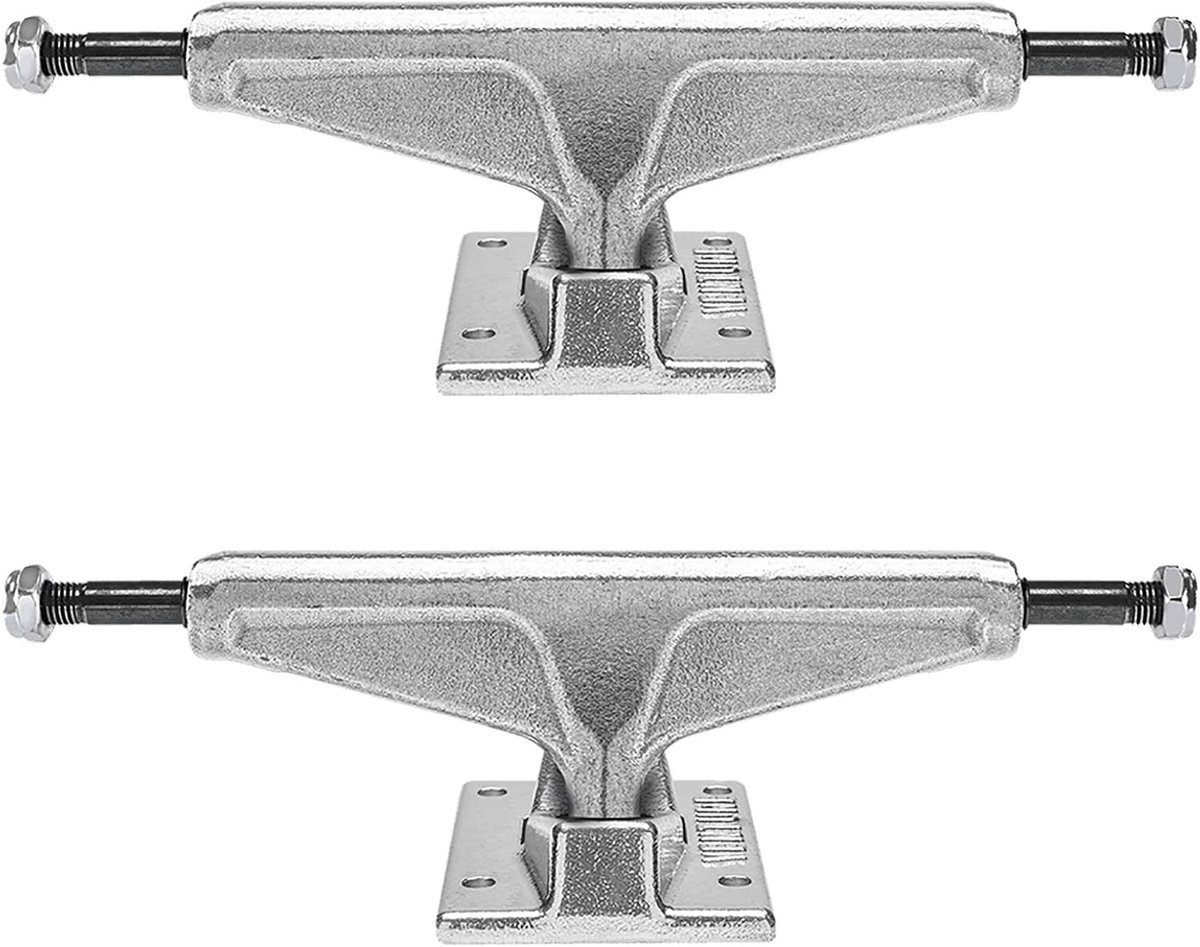 skateboard assen stevig onderstel street skaten lichtgewicht constructie 7 5 7 75 inch zilver
