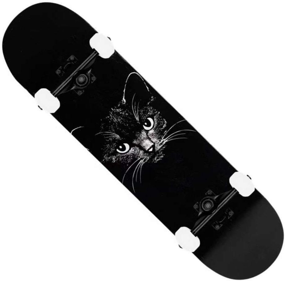 Skateboard - Beginner Board - Straat Cruisen - 9-laags Esdoorn - 31 x 8 inch - Zwart Skateonderdeel kopen online