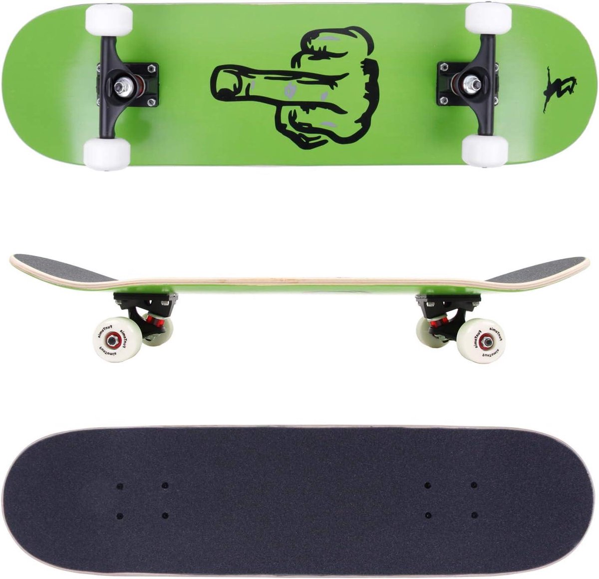 Skateboard - Board - Street Cruising - 7-laags Esdoorn Dek - 78.5 cm - Veelkleurig Skateonderdeel kopen online
