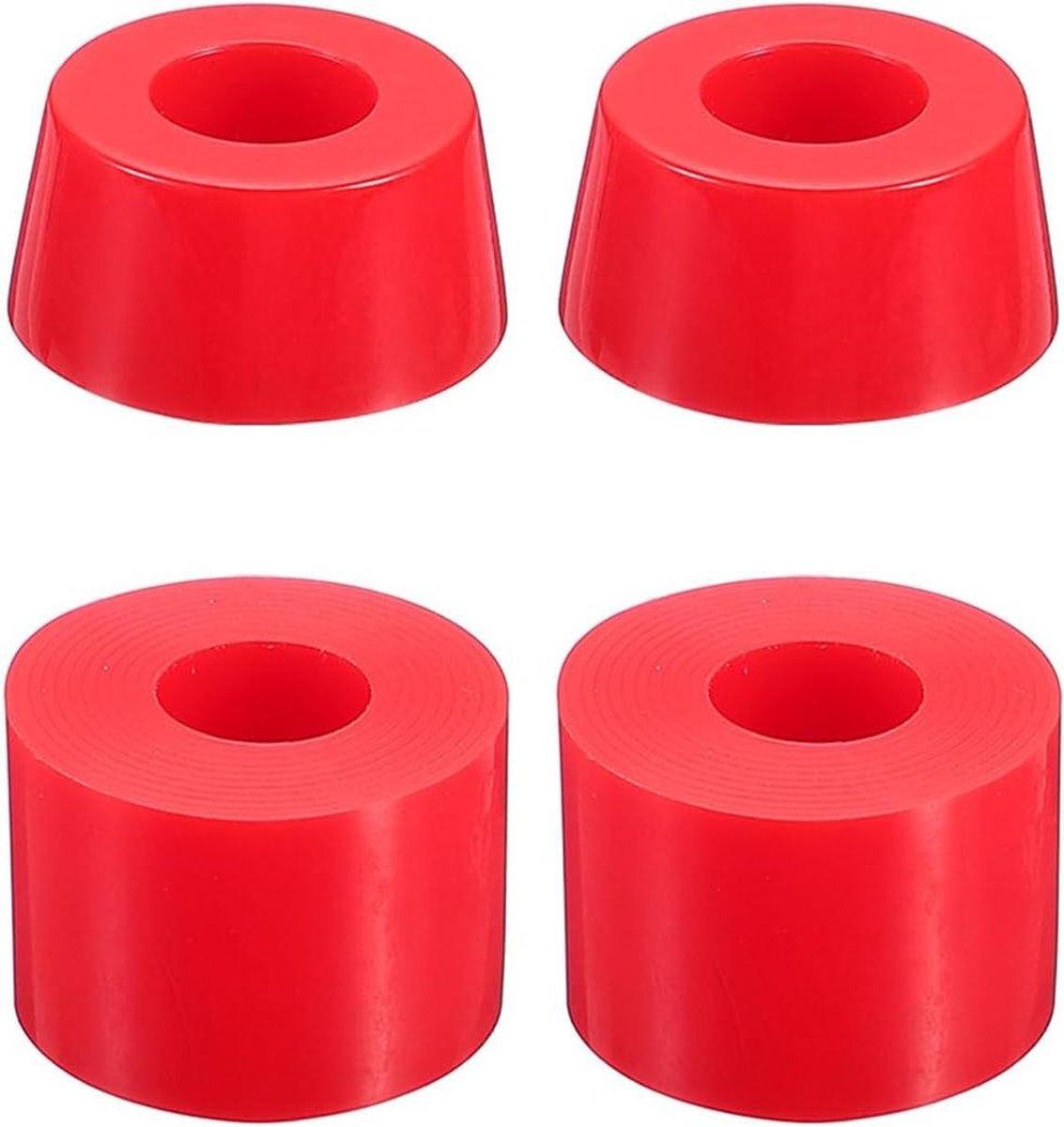 skateboard bussen longboard truck bussen skateboarden verbeteren slijtvast pu materiaal 3 set rood