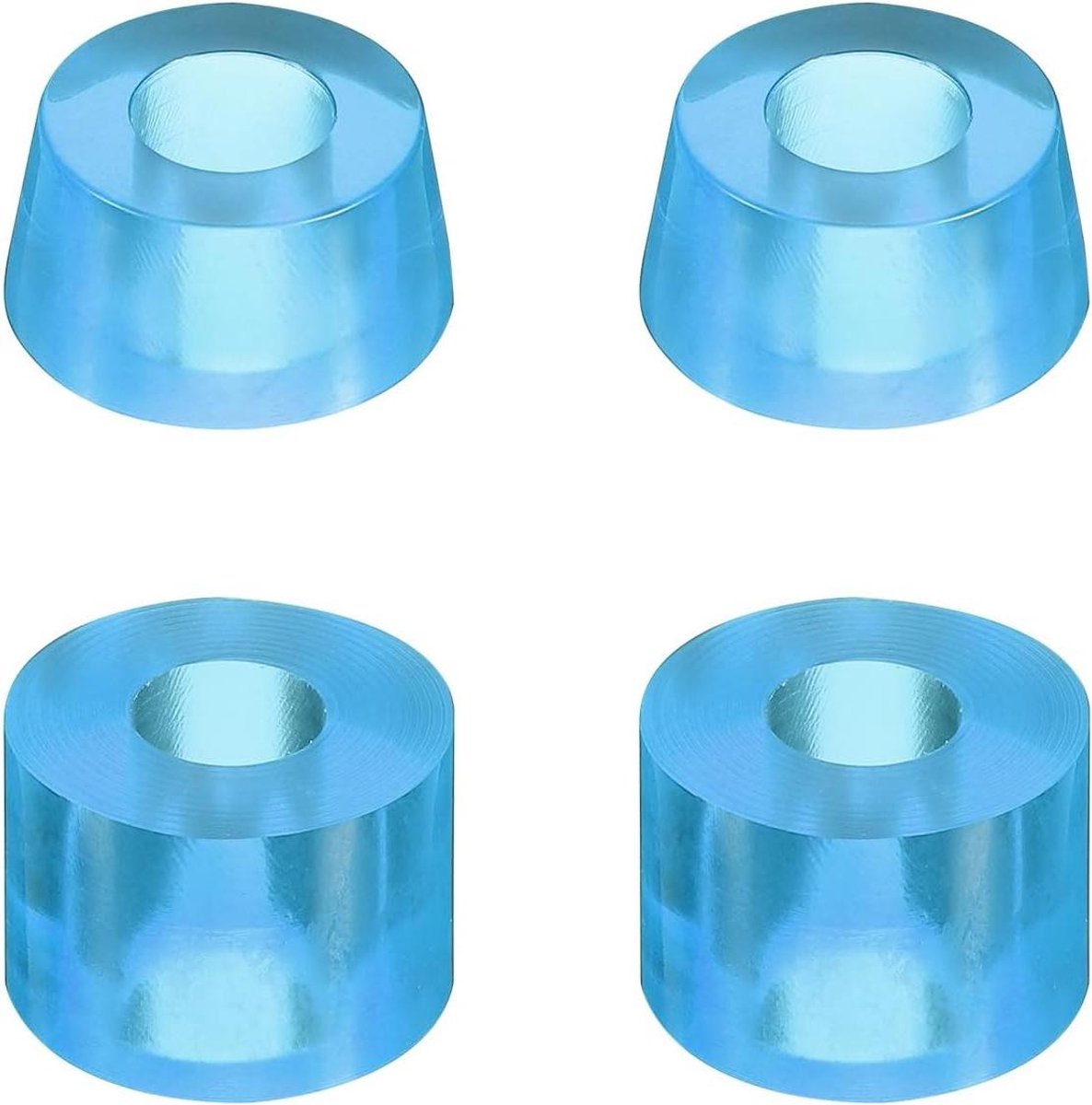 skateboard bussen longboard truck bussen soepeler rijden slijtvast pu materiaal 23 x 16 mm transparant blauw