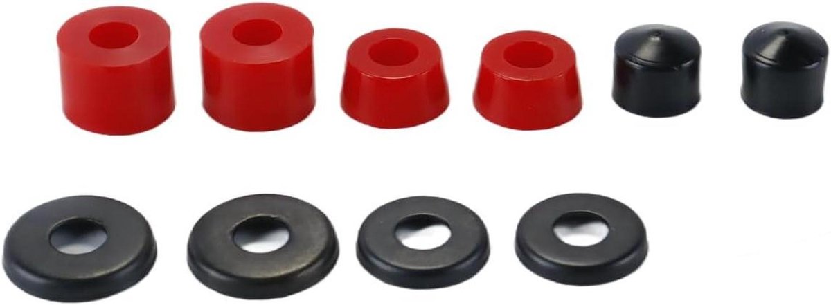 Skateboard Bussen Set - Onderdelen PU - Skateboard Onderhoud - Hoge Veerkracht - 10 Stuks - Rood Skateonderdeel kopen online