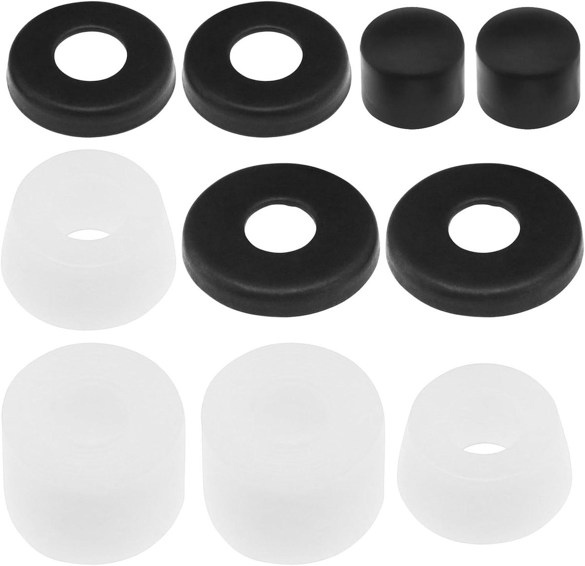 Skateboard Bussen Set - Wiel Rubber - Truck Reparatie - Schokabsorberend PU Materiaal - 10 Stuks - Wit Skateonderdeel kopen online