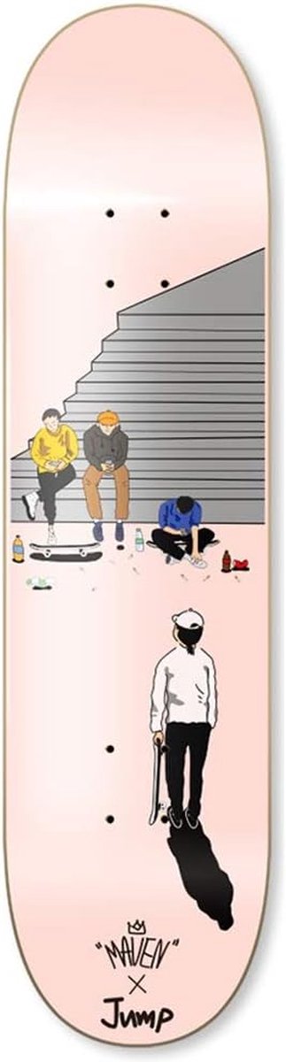 Skateboard - Compleet board Beginner board - Buitensporten - 7 Lagen Esdoornhout - 80x20 cm - Kleur #2 Skateonderdeel kopen online