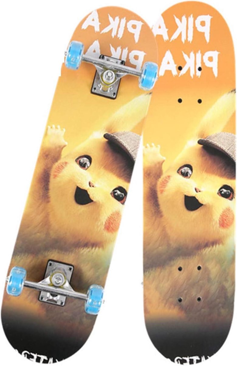 Skateboard Compleet - Cruiser Board - Straat Cruisen - Oplichtende Wielen - 31 x 8 inch - Pika Skateonderdeel kopen online