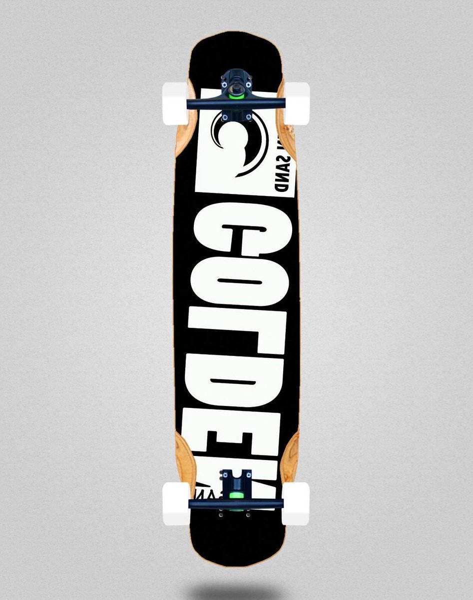 Skateboard Compleet - Longboard Mix - Buiten Rijden - Bamboe Constructie - 38x8.45 Inch - Goud Zand Skateonderdeel kopen online