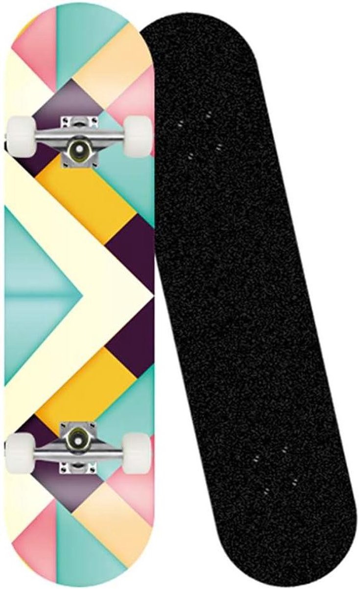 Skateboard - Cruiser Board - Tricks en Skatepark - Dubbel Kick Concave - 31 x 8 inch - H Skateonderdeel kopen online