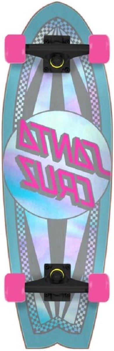 Skateboard Cruiser - Cruiserboard Deck - Stad Cruisen - 9-laags Esdoorn - 27.7 x 8.8 IN - Zilver Skateonderdeel kopen online